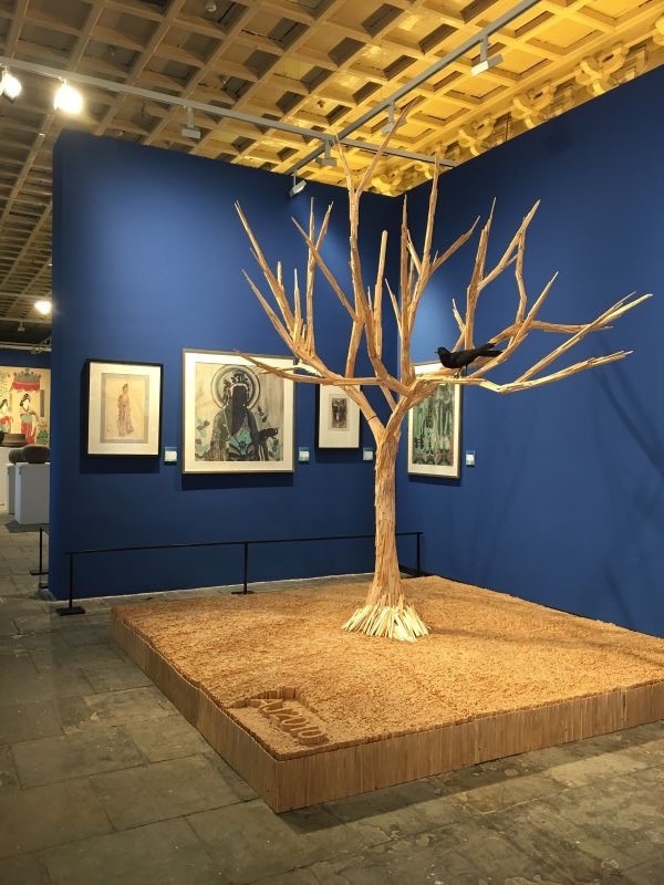 Tree of Life, 2010 Throwaway chopsticks, composite materials 350 x 350 cm