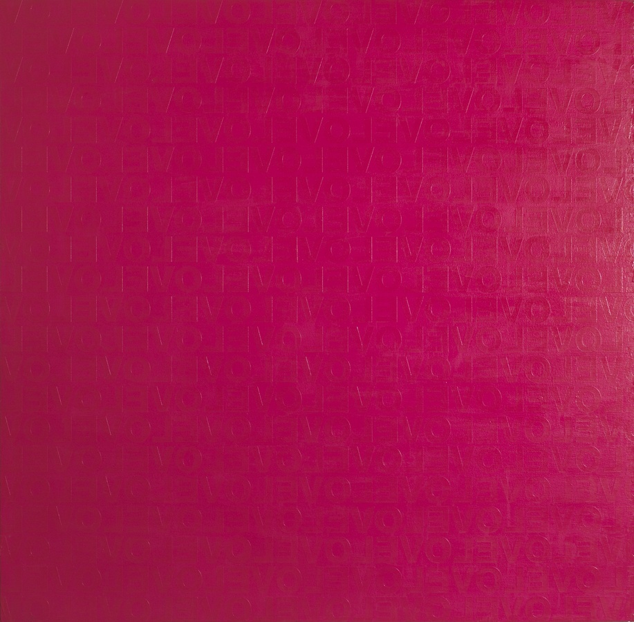 Pink Love #1, 2007 Acrylic on canvas 120 x 120 c