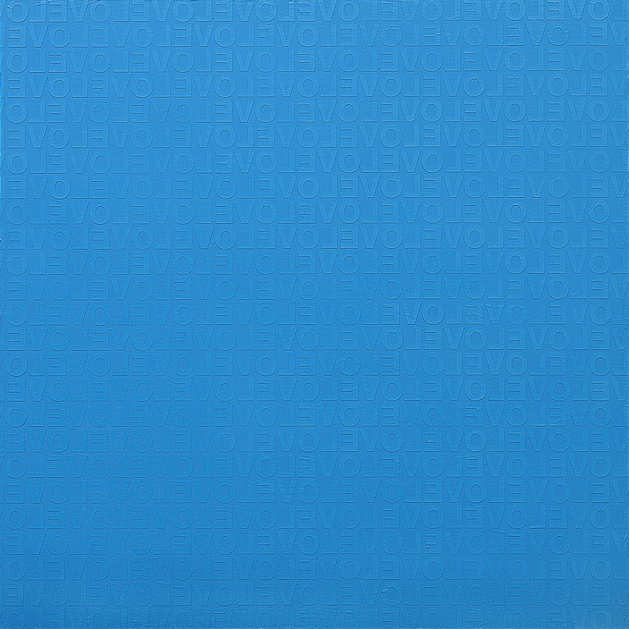 BLUE IN LOVE #2, 2009 Acrylic on canvas 150 x 150 cm