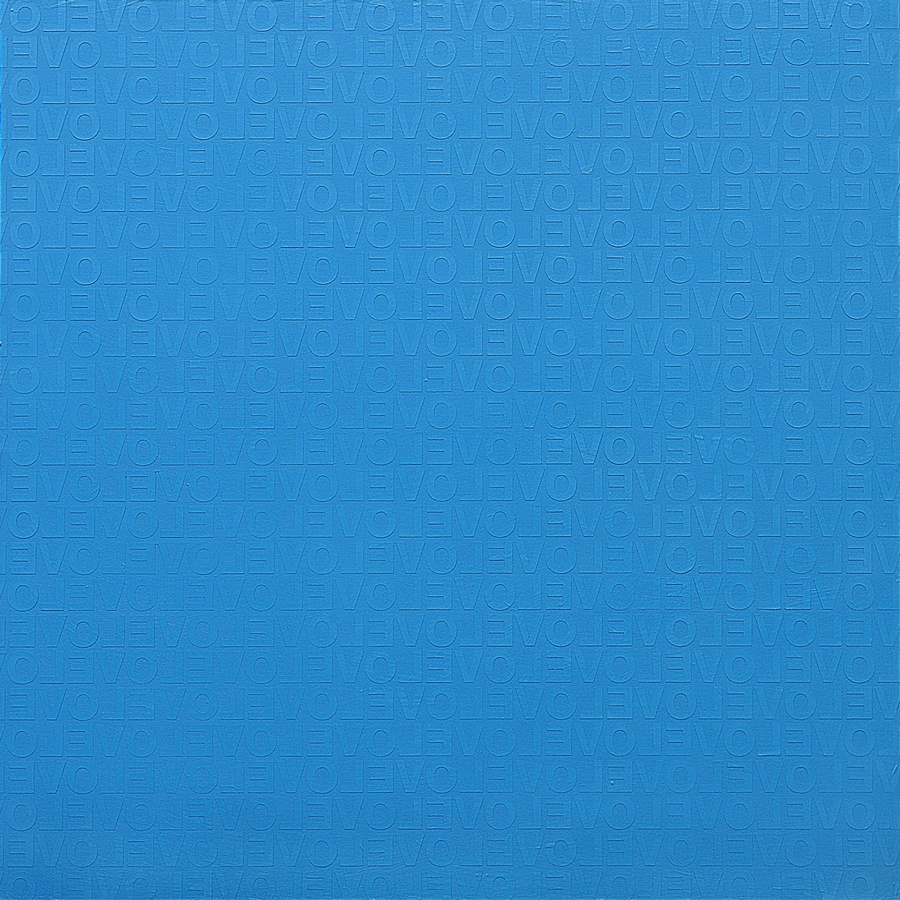 BLUE IN LOVE #2, 2009 Acrylic on canvas 150 x 150 cm