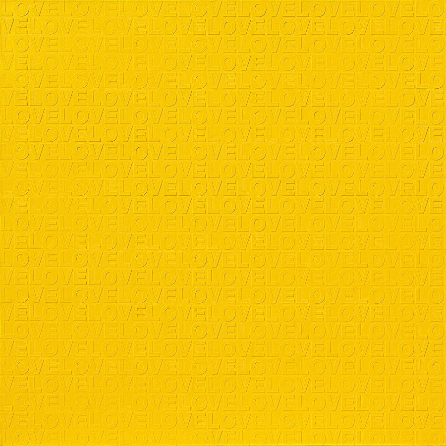 YELLOW IN LOVE #1, 2009 Acrylic on canvas 150 x 150 cm