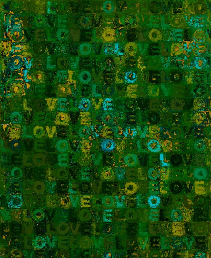 I Love Color #19, 2015-2016 Oil & Oil sticks on canvas 90 x 110 cm - 43.3 x 35.4 in