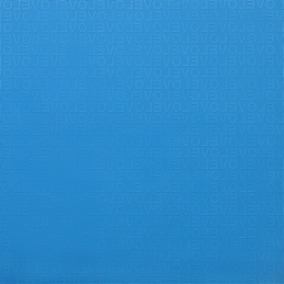 BLUE IN LOVE #2, 2009 Acrylic on canvas 150 x 150cm