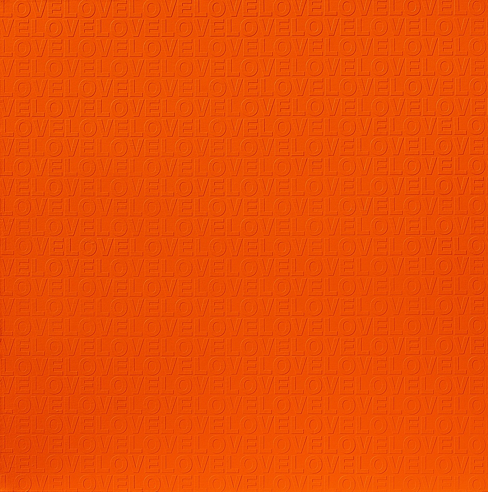 ORANGE IN LOVE #1, 2009 Acrylic on canvas 150 x 150cm