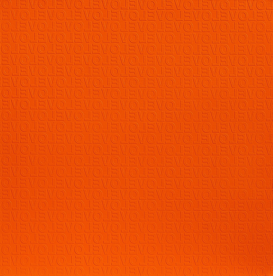 ORANGE IN LOVE #2, 2009 Acrylic on canvas 150 x 150cm