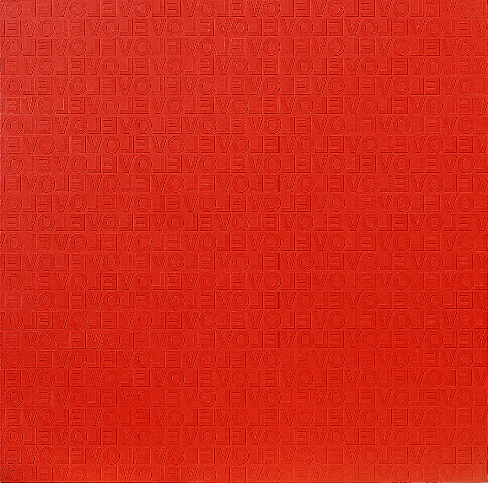 RED IN LOVE #2, 2009 Acrylic on canvas 150 x 150cm