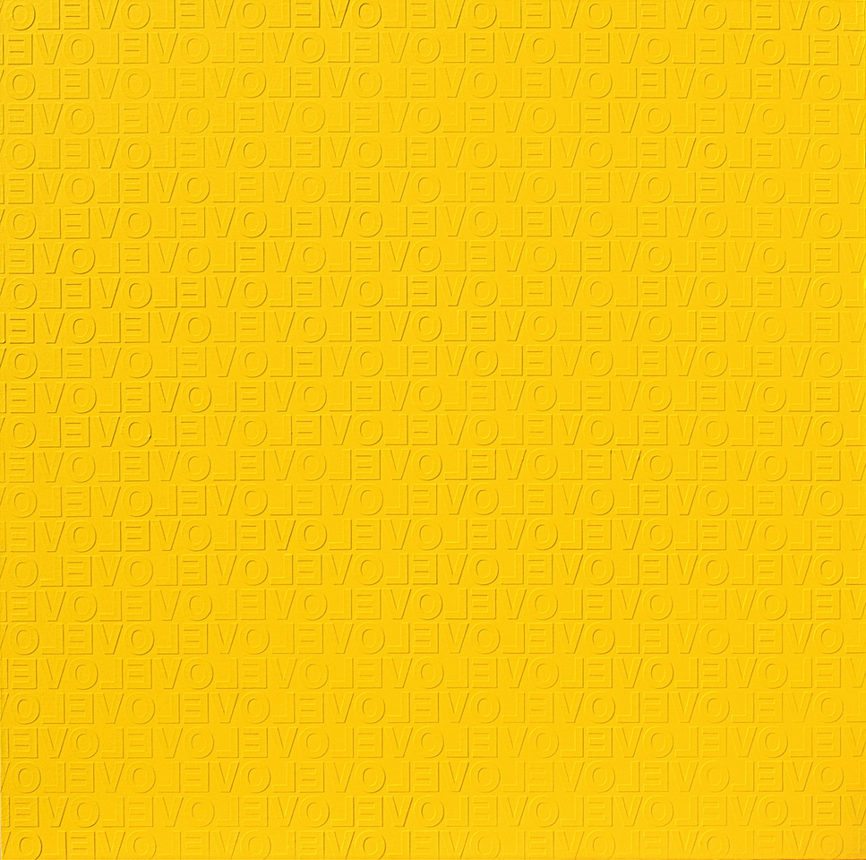YELLOW IN LOVE #2, 2009 Acrylic on canvas 150 x 150cm