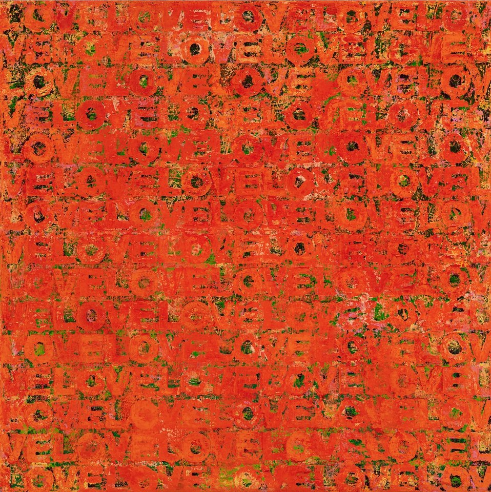 I Love Color #29, 2016 Oil & Oil sticks on canvas 90 x 90 cm - 35.4 x 35.4 in
