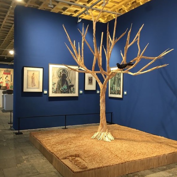 Tree of Life, 2010 Throwaway chopsticks, composite materials 350 x 350 cm