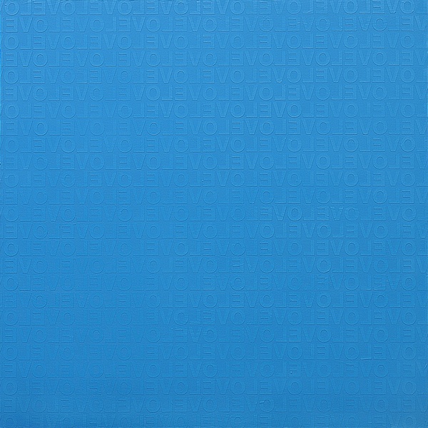 BLUE IN LOVE #2, 2009 Acrylic on canvas 150 x 150 cm