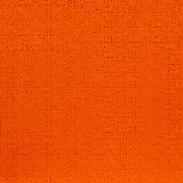 ORANGE IN LOVE #1, 2009 Acrylic on canvas 150 x 150 cm