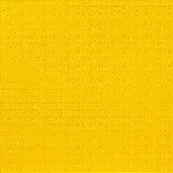 YELLOW IN LOVE #1, 2009 Acrylic on canvas 150 x 150 cm
