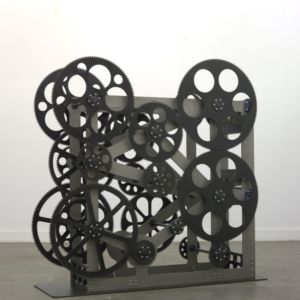 To Da Vinci (2), 2015 Stainless steel and gears 205 x 206 x 60 cm