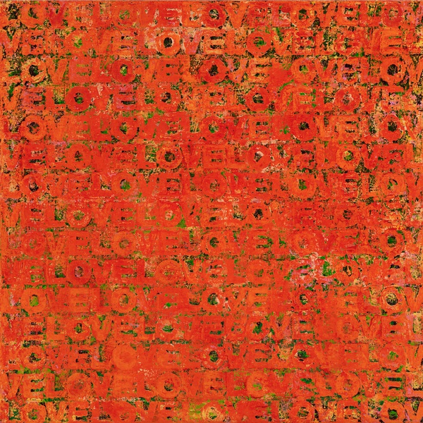 I Love Color #29, 2016 Oil & Oil sticks on canvas 90 x 90 cm - 35.4 x 35.4 in